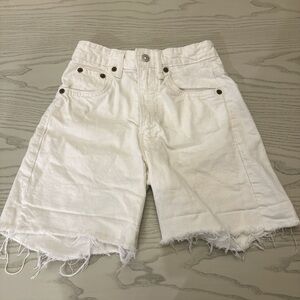 Zara white Jean shorts